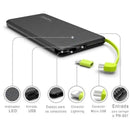 Carregador Portatil Power Bank para V8/Lightning 10000Mah